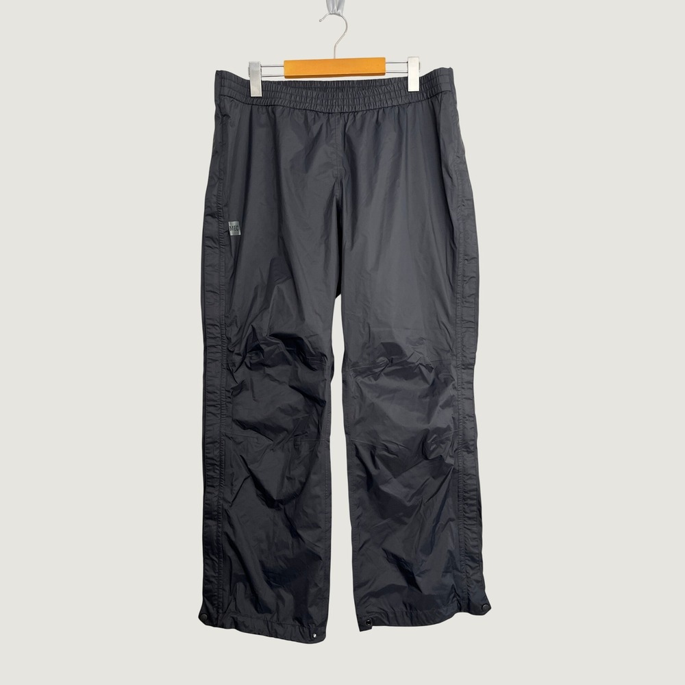 MEC Pertex Shield Waterproof Rain Pants Womens XL Short Petite Black Hiking - Picture 1 of 9